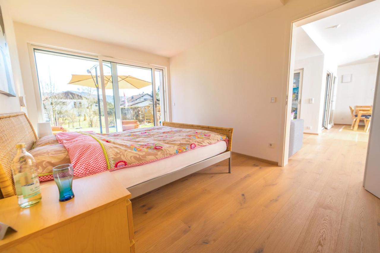 Helle Wohnung Mit Bergblick & Eigener Terrasse Bad Tölz Kültér fotó